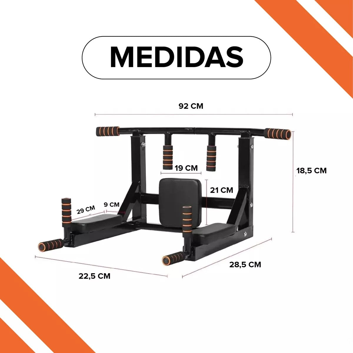 Barra de Dominadas Multifuncional Mendez Sport